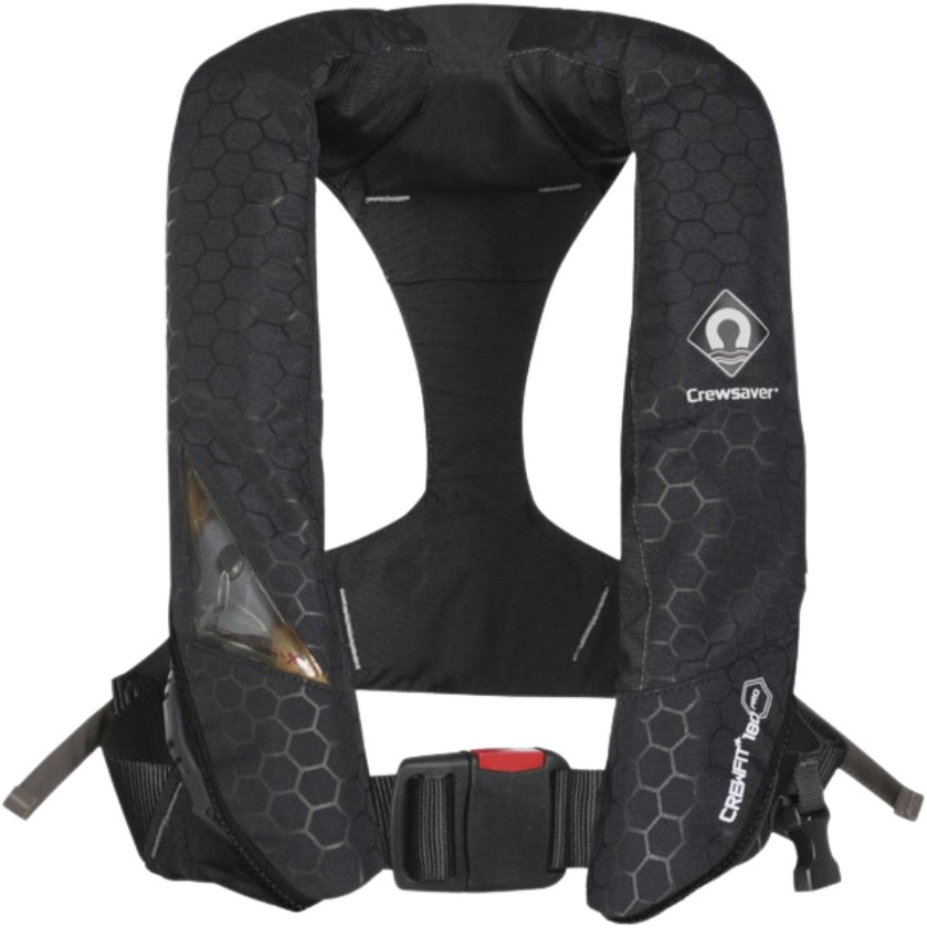 2026 Crewsaver Crewfit+ 180 ISO Single Automatic Lifejacket 9730BKAP - Black
